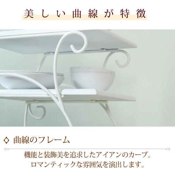 ヨーロッパ風 ロートアイアン 家具 キッチンワゴン キャスター 付き