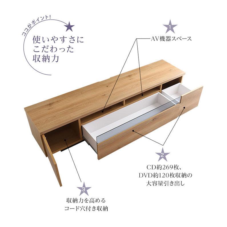 テレビボード 180 幅180cm 国産 日本製 ローボード テレビ台 TV台 TV