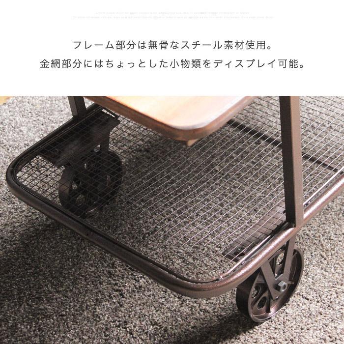 テーブル センターテーブル おしゃれ 木製 車輪 北欧 幅 112 高さ 50 cm ブルックリン アンティーク 木製 アイアン_10