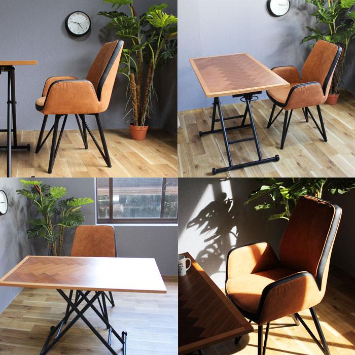 美品　ダイニングチェア 肘付き グレー チェア 回転式　椅子　イス 送料無料 回転ダイニングチェア 回転肘付きファブリックチェアー