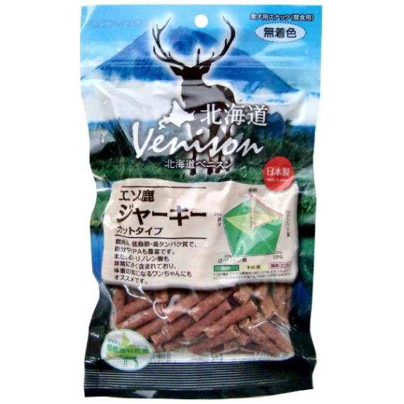 アスク】北海道ベニスン エゾ鹿ジャーキー カットタイプ 150g