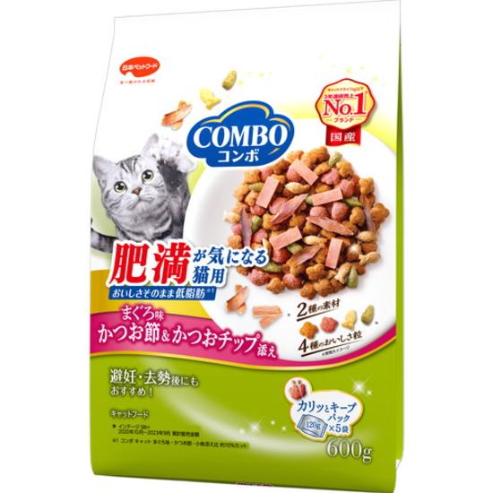 日本ペット】コンボ キャット 肥満が気になる猫用 まぐろ味・かつお節