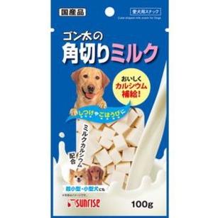 【サンライズ】ゴン太の角切りミルク　１００ｇｘ６０個（ケース販売）