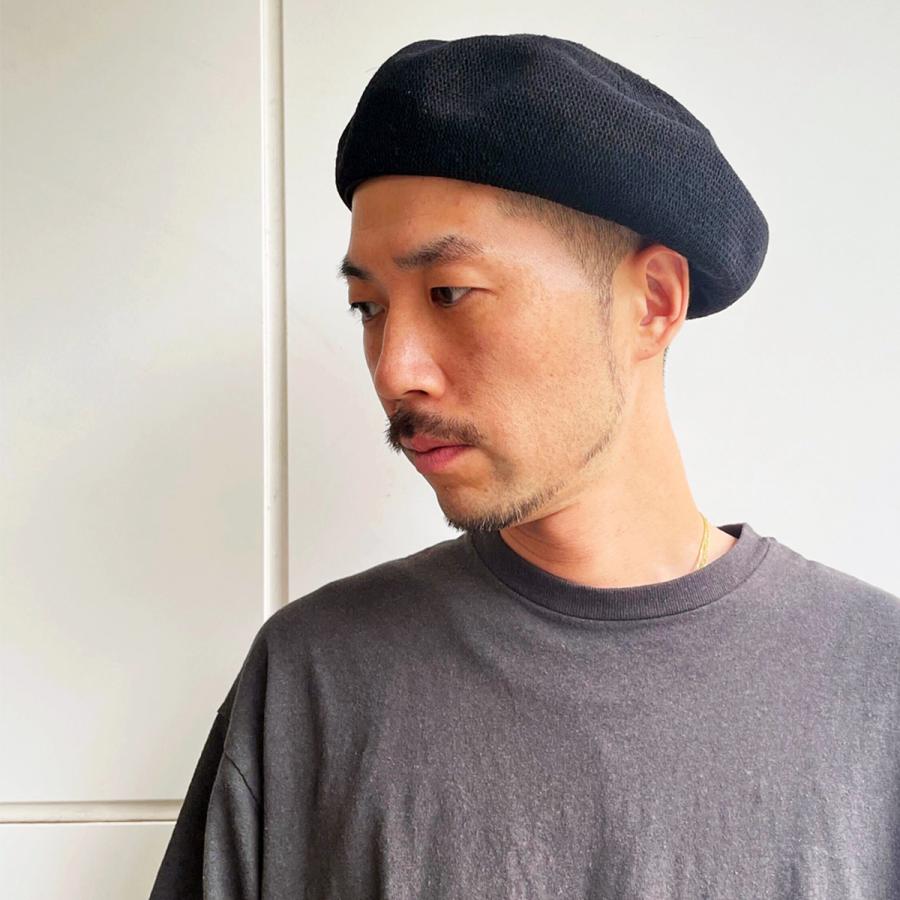 サーモ糸 ベレー帽 帽子 コットン 無地 単色 サーモベレー 画家 オールシーズン 全3色 レディース メンズ フリーサイズ ベーシックエンチ Cotton Thermo Beret | Basiquenti | 04