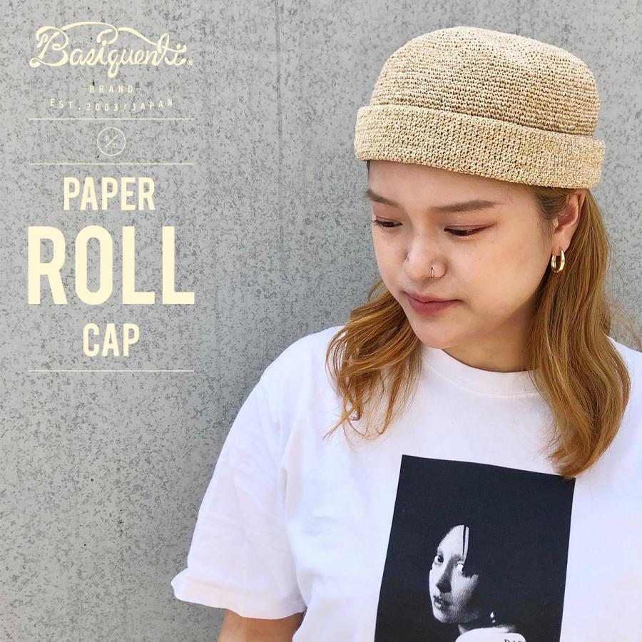 ベーシックエンチ Paper Roll Cap 帽子 キャップ フィッシャーマン ロールキャップ メンズ レディース つば無し ユニーク 春夏 アウトドア ミリタリー 釣り | Basiquenti | 09