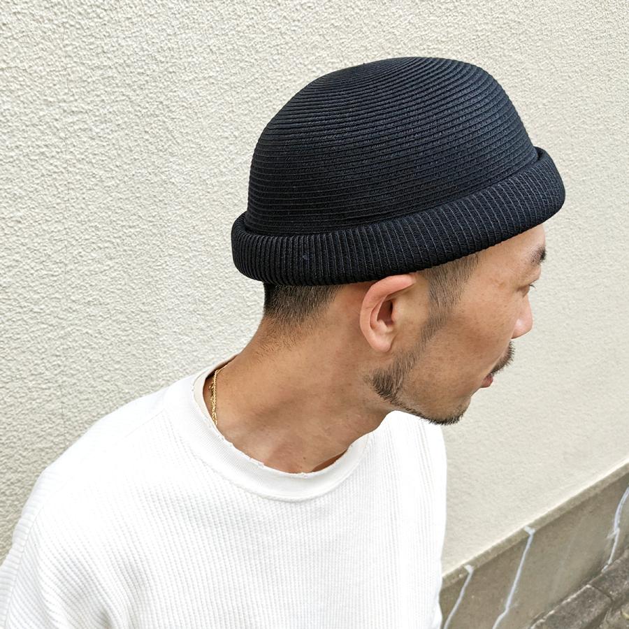 ベーシックエンチ Washable Braid Roll Cap 帽子 洗える 抗菌 消臭 つば無しキャップ ロールワッチ メンズ レディース フリーサイズ サグキャップ セーラー帽 | Basiquenti | 05