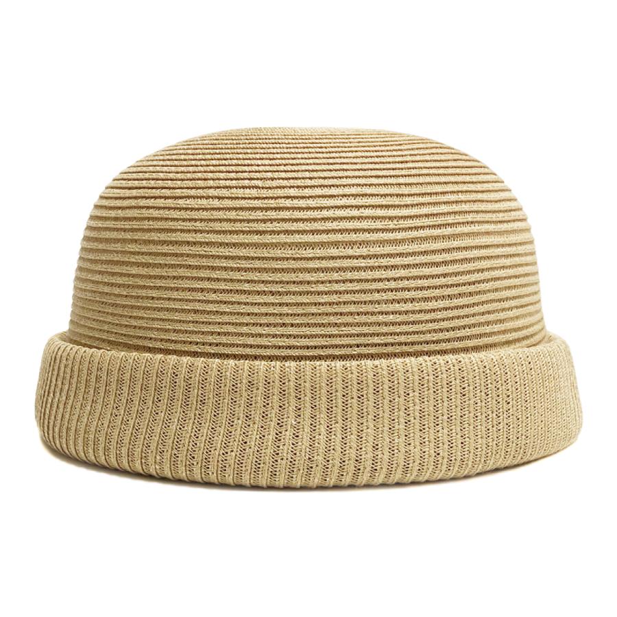 ベーシックエンチ Washable Braid Roll Cap 帽子 洗える 抗菌 消臭 つば無しキャップ ロールワッチ メンズ レディース フリーサイズ サグキャップ セーラー帽 | Basiquenti | 02