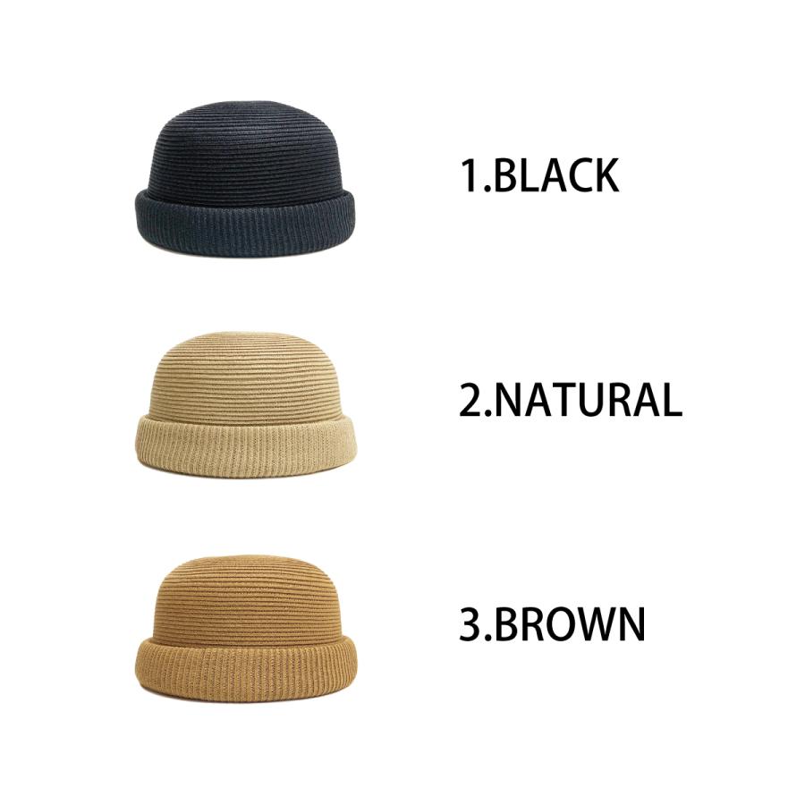 ベーシックエンチ Washable Braid Roll Cap 帽子 洗える 抗菌 消臭 つば無しキャップ ロールワッチ メンズ レディース フリーサイズ サグキャップ セーラー帽 | Basiquenti | 12