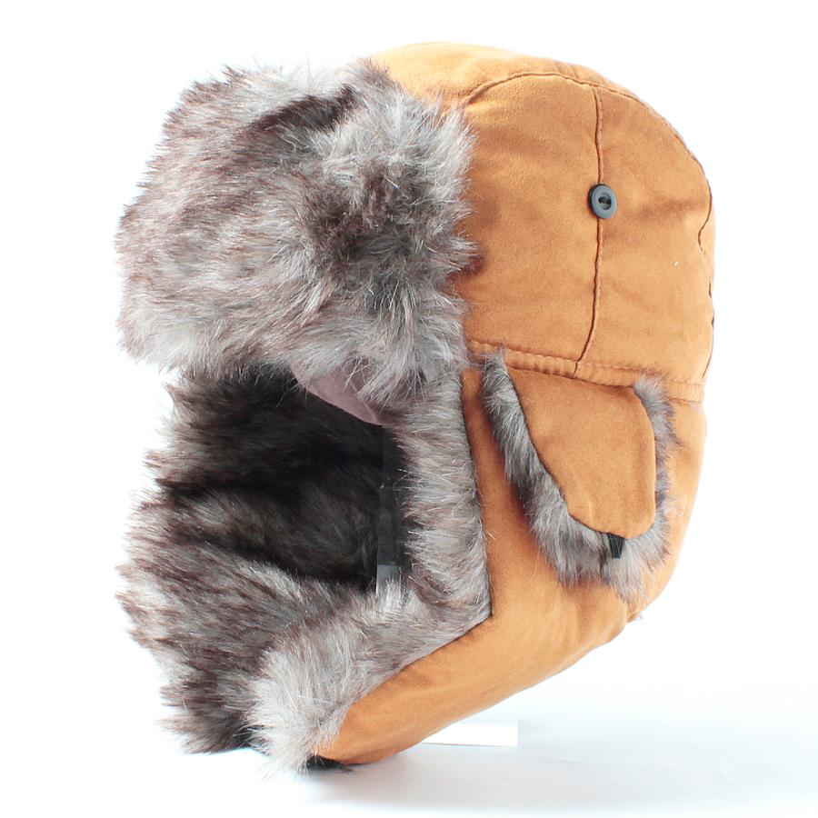 アビエイター 防寒 ファー 耳当て 帽子 メンズ レディース フリーサイズ ムートン フライトキャップ キャンプ ベーシックエンチ Fake Suede Aviator Cap | Basiquenti | 05