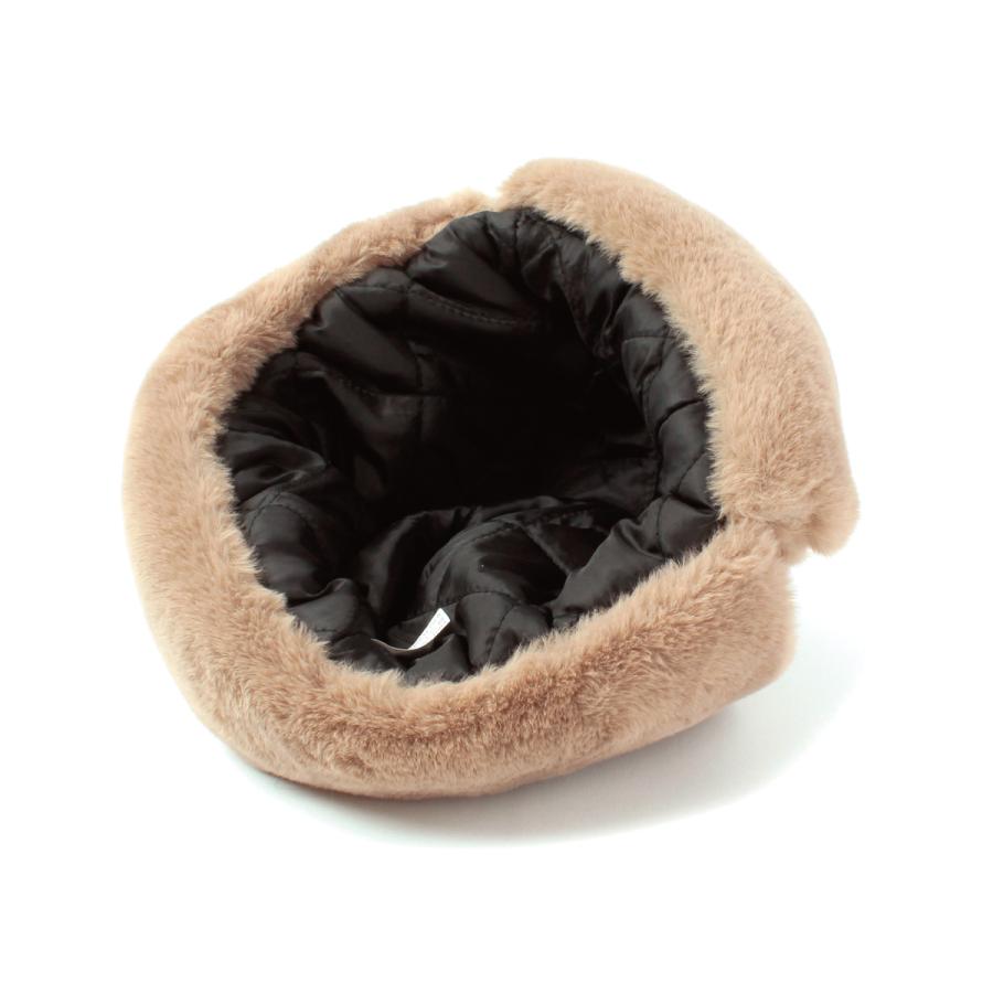 ベーシックエンチ Fake Fur Aviator Cap 帽子 アビエイター パイロットキャップ フェイク ファー 防寒 モコモコ イアマフ 耳当て フラップ メンズ レディース | Basiquenti | 10