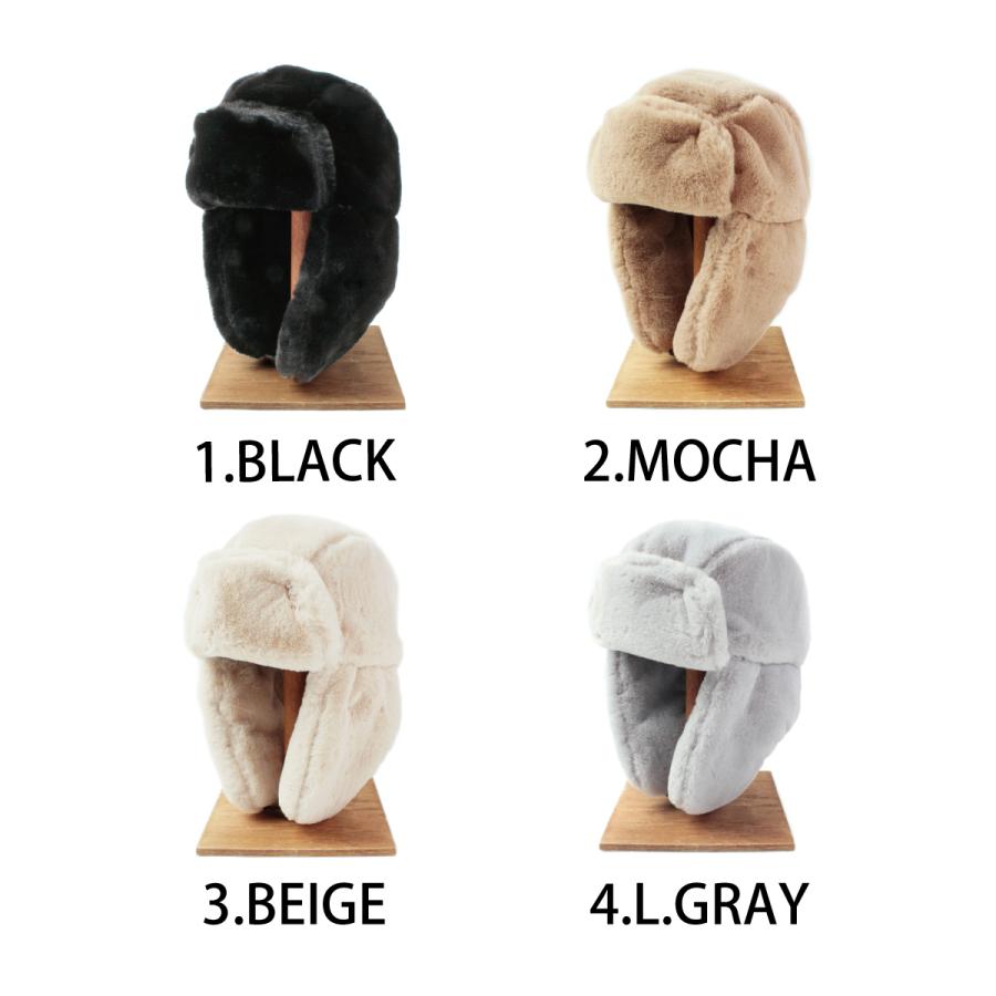 ベーシックエンチ Fake Fur Aviator Cap 帽子 アビエイター パイロットキャップ フェイク ファー 防寒 モコモコ イアマフ 耳当て フラップ メンズ レディース | Basiquenti | 11