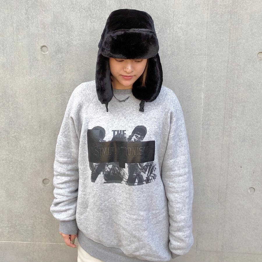 ベーシックエンチ Fake Fur Aviator Cap 帽子 アビエイター パイロットキャップ フェイク ファー 防寒 モコモコ イアマフ 耳当て フラップ メンズ レディース | Basiquenti | 05