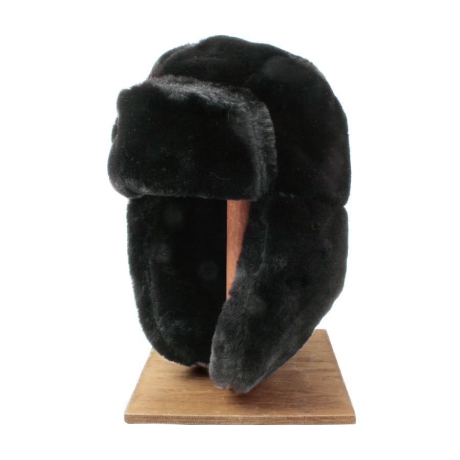 ベーシックエンチ Fake Fur Aviator Cap 帽子 アビエイター パイロットキャップ フェイク ファー 防寒 モコモコ イアマフ 耳当て フラップ メンズ レディース | Basiquenti | 01