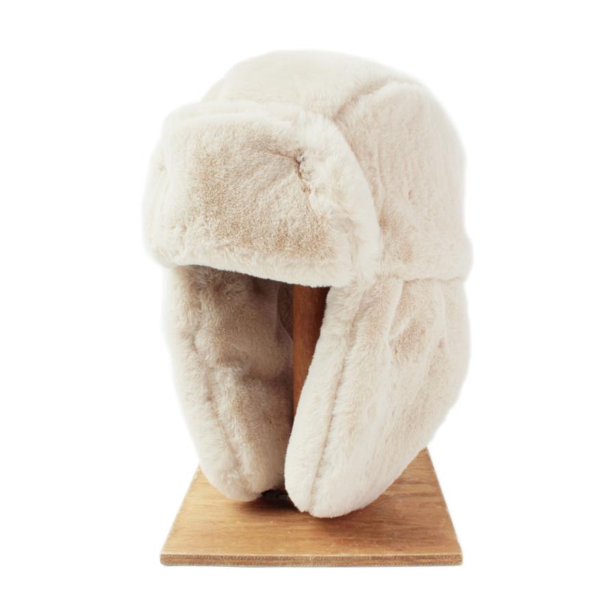ベーシックエンチ Fake Fur Aviator Cap 帽子 アビエイター パイロットキャップ フェイク ファー 防寒 モコモコ イアマフ 耳当て フラップ メンズ レディース | Basiquenti | 03