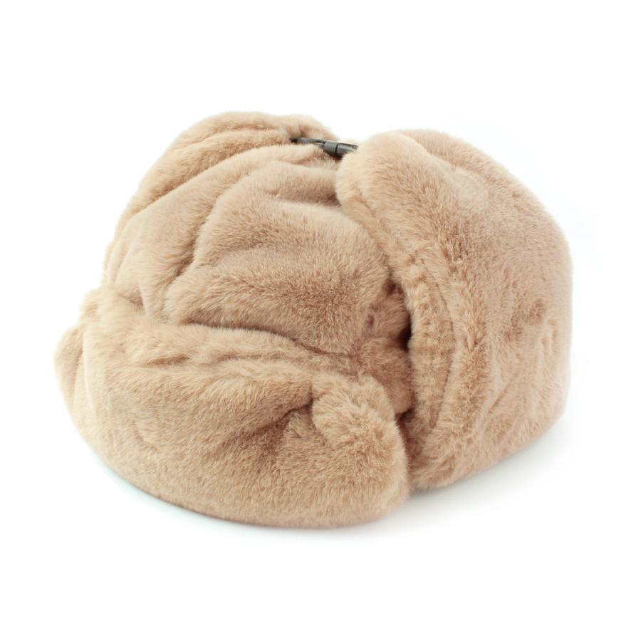 ベーシックエンチ Fake Fur Aviator Cap 帽子 アビエイター パイロットキャップ フェイク ファー 防寒 モコモコ イアマフ 耳当て フラップ メンズ レディース | Basiquenti | 09