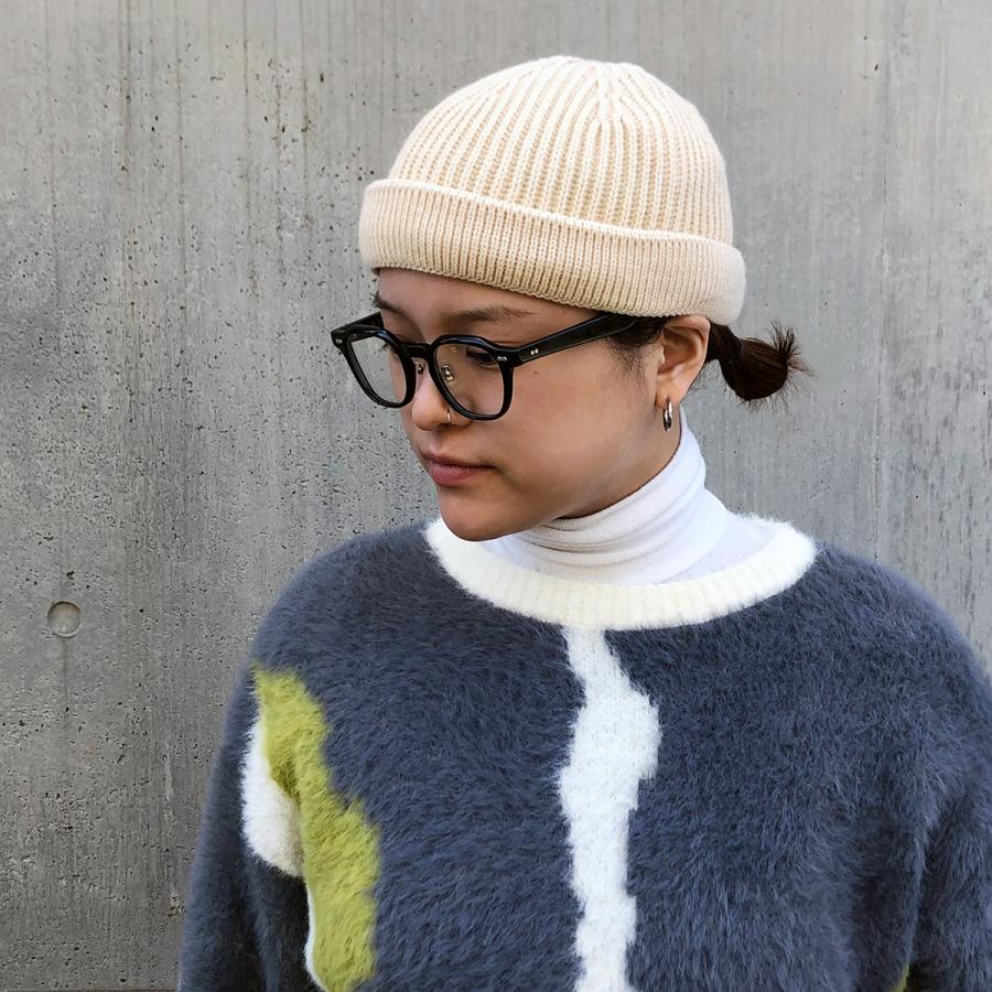 浅い ショート ロール ニット ワッチ キャップ 帽子 洗える ニット帽 ビーニー イスラムワッチ スケーター ロールアップ 手洗い フリーサイズ Short Roll Watch | Basiquenti | 21