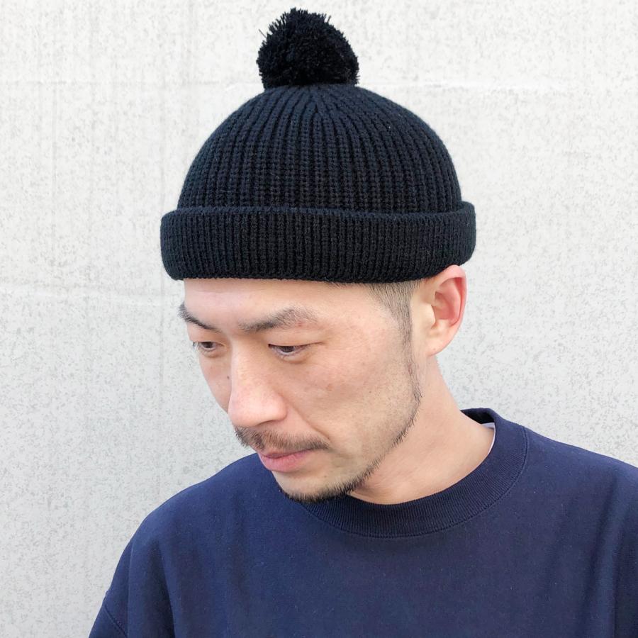 ベーシックエンチ Pon Low Watch 丸洗い可能 帽子 洗える ロールニットキャップ サグキャップ ポン付き ポンポン メンズ レディース フリーサイズ | Basiquenti | 07