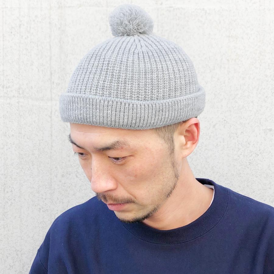 ベーシックエンチ Pon Low Watch 丸洗い可能 帽子 洗える ロールニットキャップ サグキャップ ポン付き ポンポン メンズ レディース フリーサイズ | Basiquenti | 08