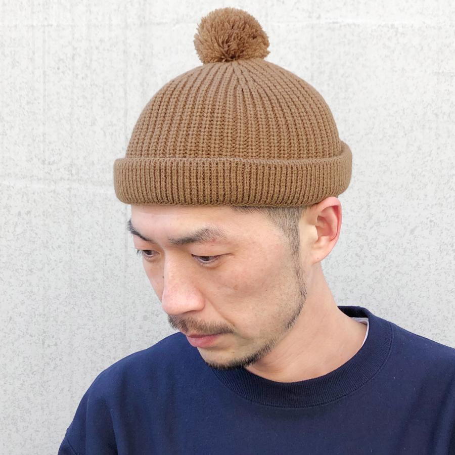 ベーシックエンチ Pon Low Watch 丸洗い可能 帽子 洗える ロールニットキャップ サグキャップ ポン付き ポンポン メンズ レディース フリーサイズ | Basiquenti | 10