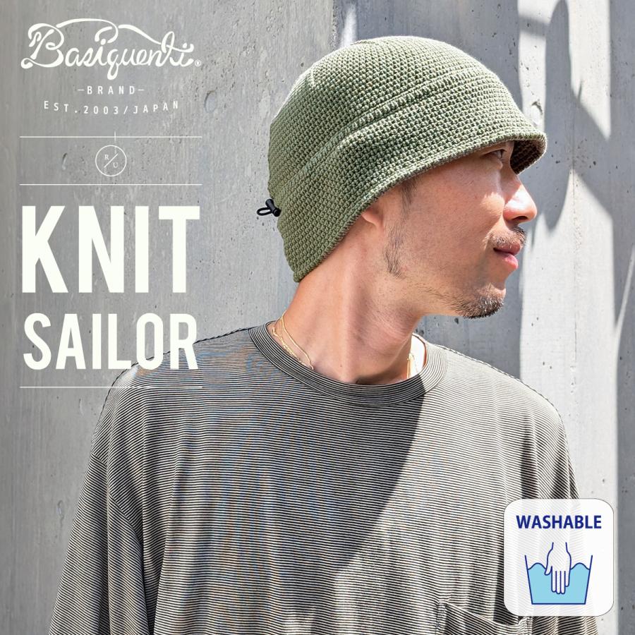 Basiquenti ベーシックエンチ Knit Sailor Hat 帽子 ハット ニット
