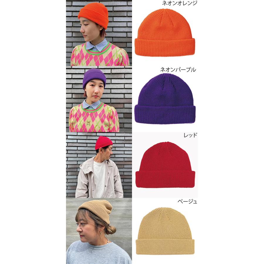 62,100個突破！浅いかぶり Low Watch 帽子 手洗い 洗える 大きいサイズ有り ニット帽 メンズ レディース ロールワッチ ショートニットキャップ クルクルビーニー | Basiquenti | 32