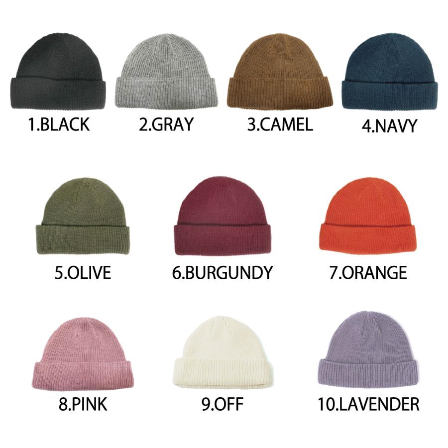 62,100個突破！浅いかぶり Low Watch 帽子 手洗い 洗える 大きいサイズ有り ニット帽 メンズ レディース ロールワッチ ショートニットキャップ クルクルビーニー | Basiquenti | 37