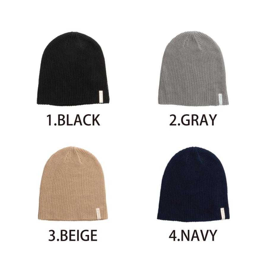 サマーニット 帽子 春夏 2way リネン 麻 ニットキャップ ビーニー ニット帽 浅め 深め レディース メンズ フリーサイズ ベーシックエンチ Linen Big Beanie | Basiquenti | 10