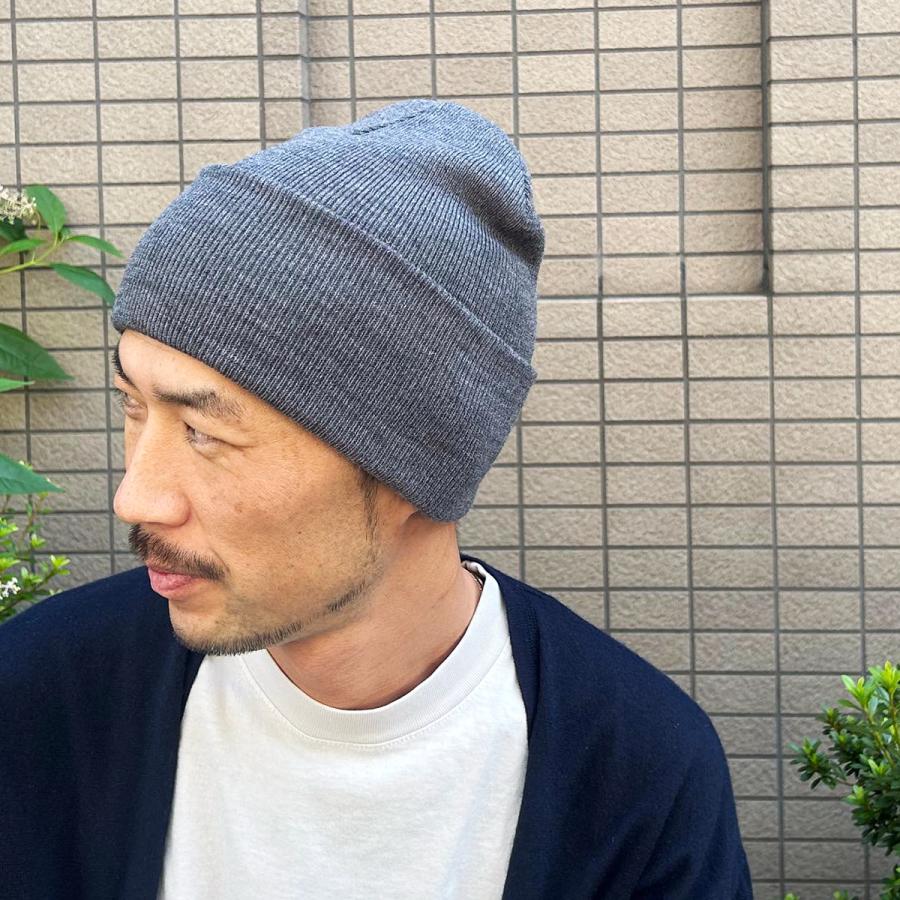 洗える ニットキャップ 帽子 ニット帽 ビーニー ワッチキャップ レディース メンズ フリーサイズ 伸縮 フィット感 ベーシックエンチ アクリル プレーン ワッチ | Basiquenti | 12