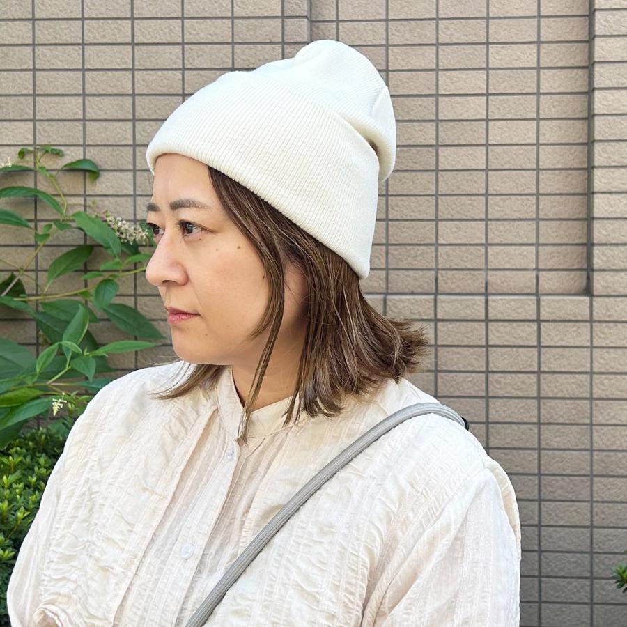 洗える ニットキャップ 帽子 ニット帽 ビーニー ワッチキャップ レディース メンズ フリーサイズ 伸縮 フィット感 ベーシックエンチ アクリル プレーン ワッチ | Basiquenti | 14