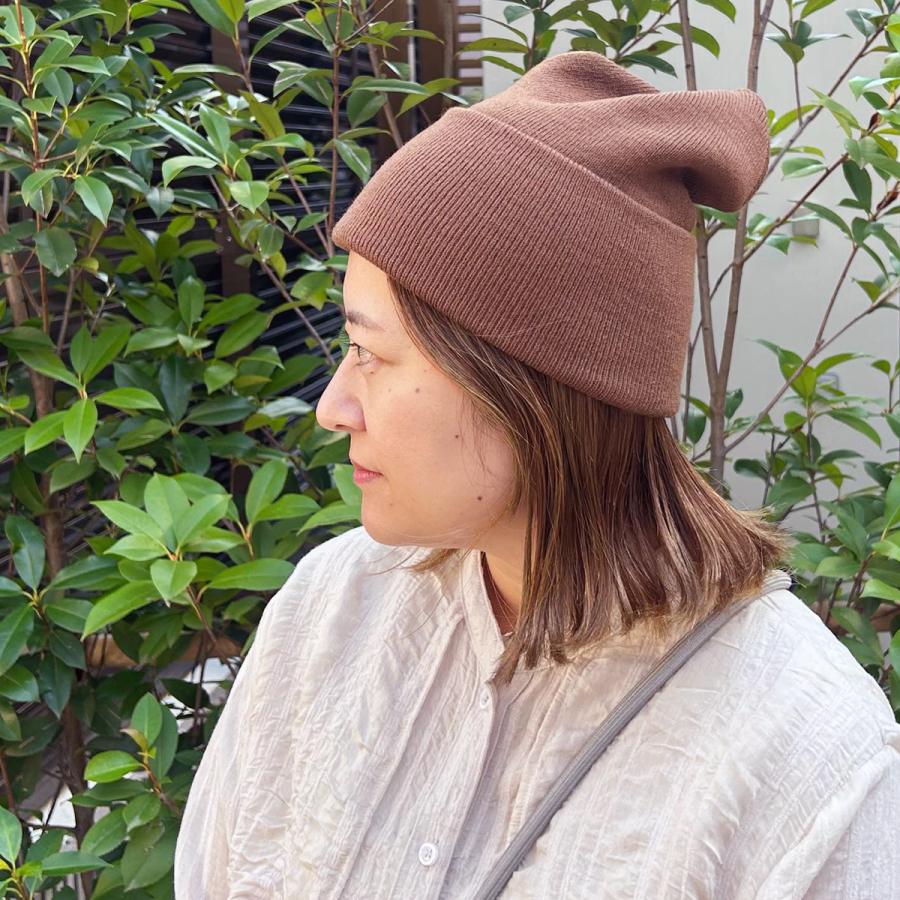 洗える ニットキャップ 帽子 ニット帽 ビーニー ワッチキャップ レディース メンズ フリーサイズ 伸縮 フィット感 ベーシックエンチ アクリル プレーン ワッチ | Basiquenti | 15