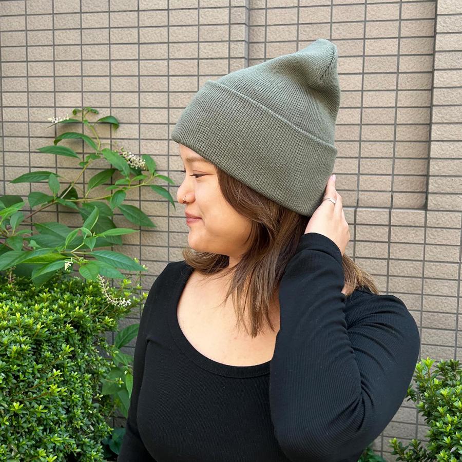 洗える ニットキャップ 帽子 ニット帽 ビーニー ワッチキャップ レディース メンズ フリーサイズ 伸縮 フィット感 ベーシックエンチ アクリル プレーン ワッチ | Basiquenti | 18