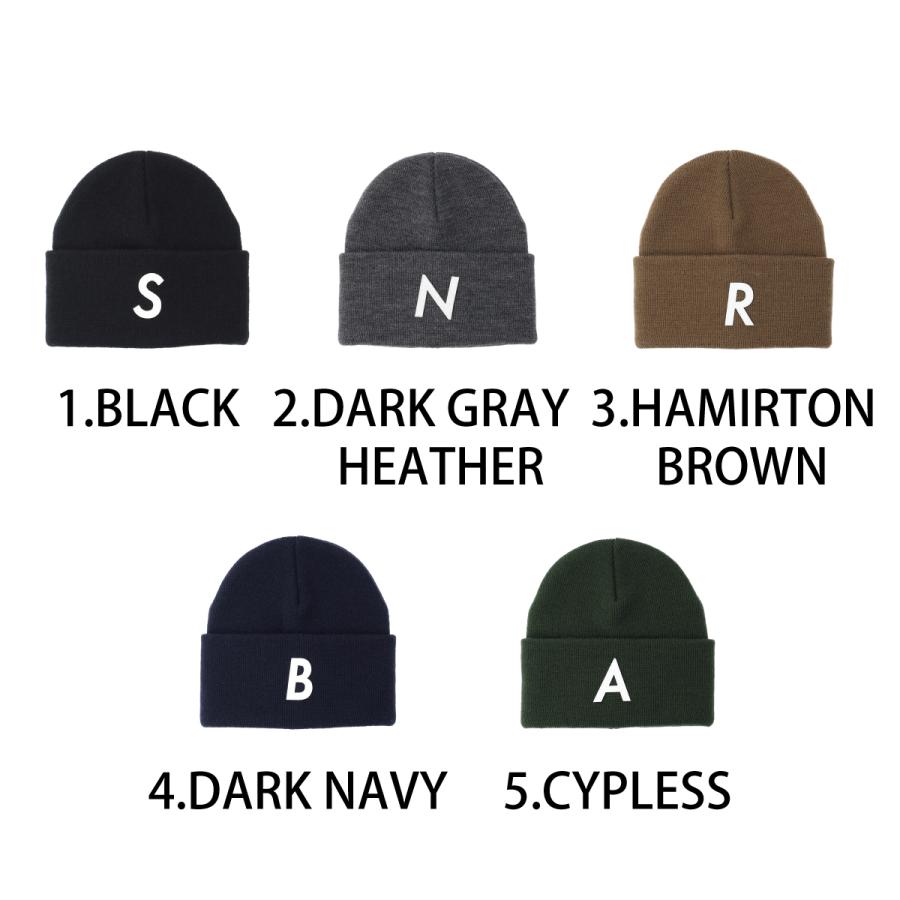 アクリル 抗菌 消臭 洗える ロゴ ワッチ ニット 帽子 ニット帽 アルファベット レディース メンズ フリーサイズ 保温 伸縮 ベーシックエンチ Acrylic Logo Watch | Basiquenti | 14