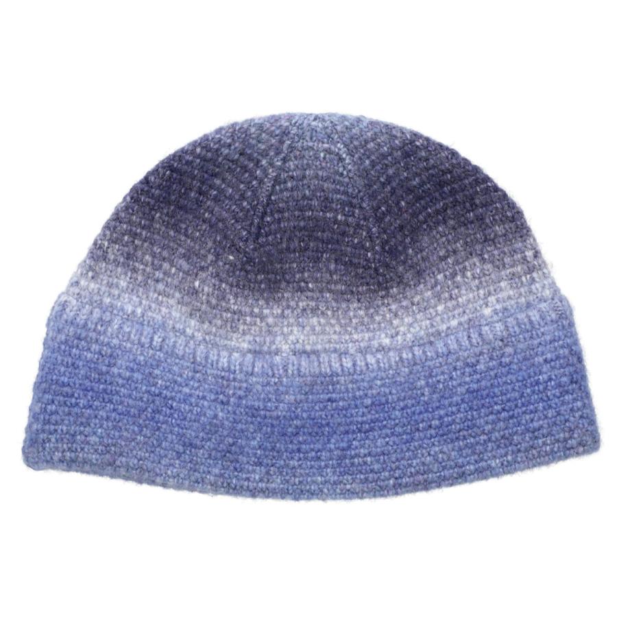 ベーシックエンチ Ombre yarm Crochet Hat 抗菌 消臭 オンブレ ウール 帽子 バケットハット ニットハット クロシェ クロッシェ メンズ レディース フリーサイズ | Basiquenti | 02