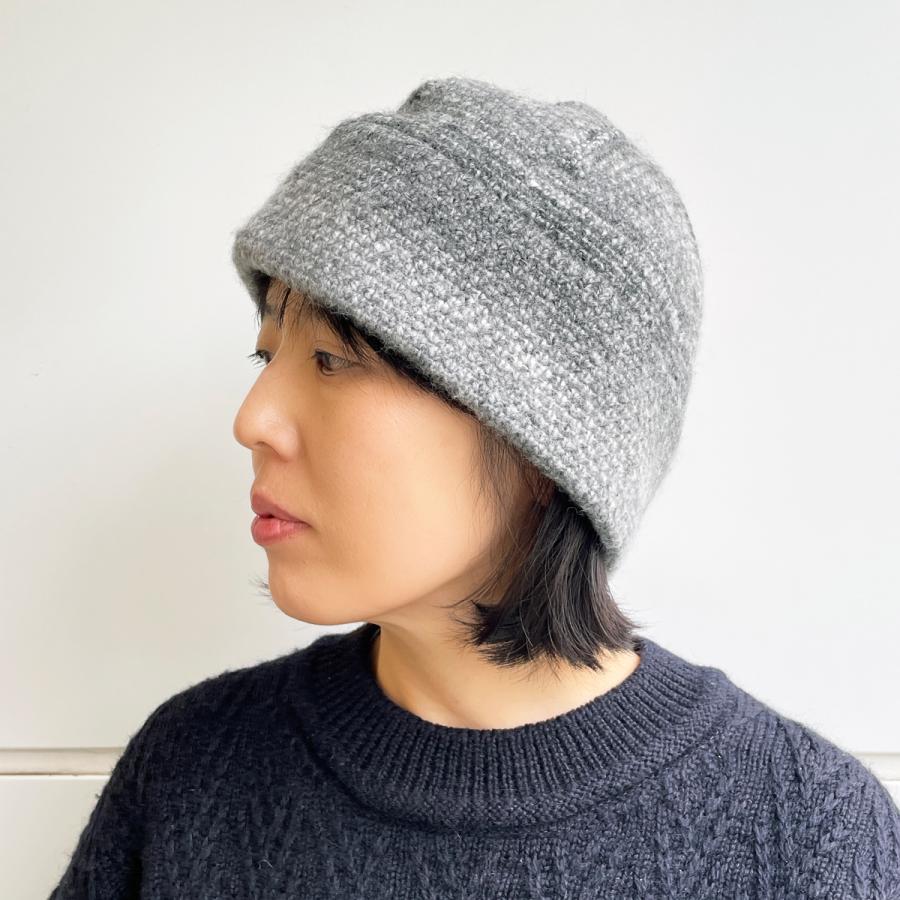 ベーシックエンチ Ombre yarm Crochet Hat 抗菌 消臭 オンブレ ウール 帽子 バケットハット ニットハット クロシェ クロッシェ メンズ レディース フリーサイズ | Basiquenti | 04