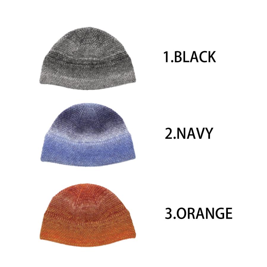 ベーシックエンチ Ombre yarm Crochet Hat 抗菌 消臭 オンブレ ウール 帽子 バケットハット ニットハット クロシェ クロッシェ メンズ レディース フリーサイズ | Basiquenti | 10