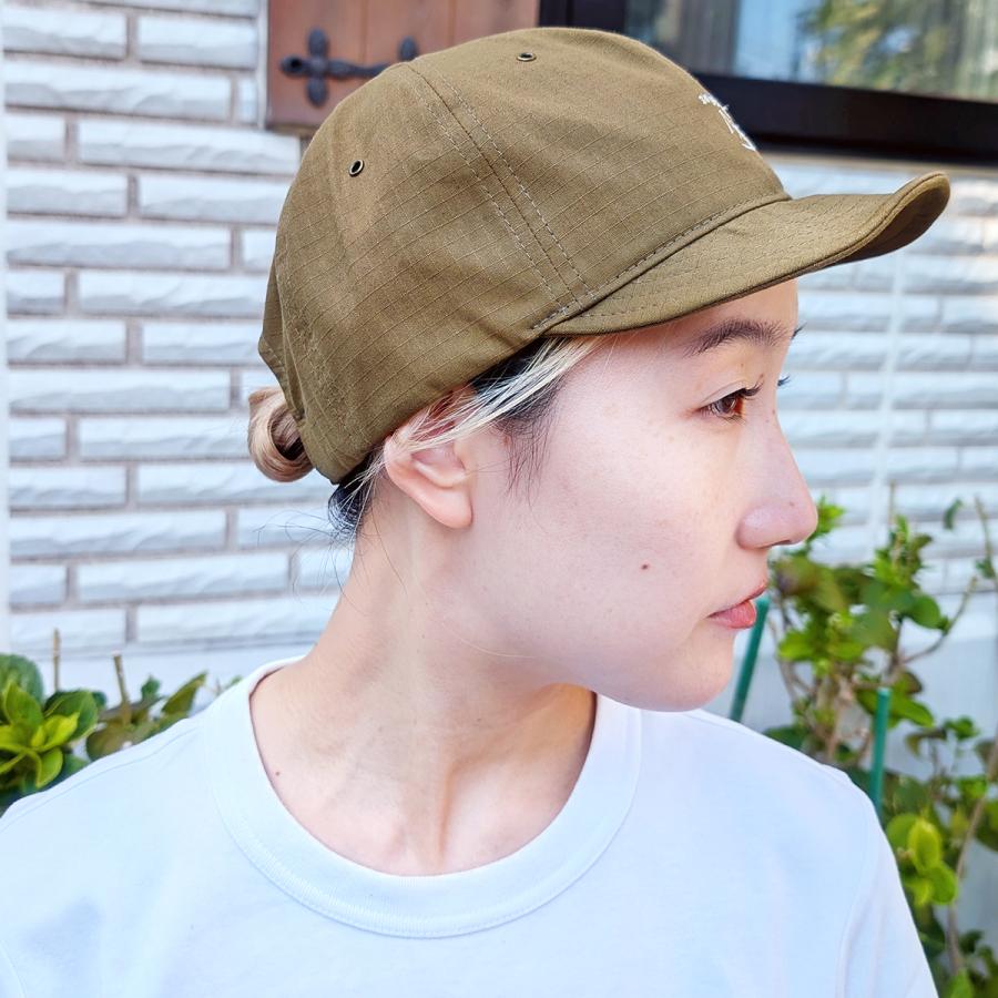 Basiquenti リップストップ ショートつば ハンドサイン 小つば 帽子