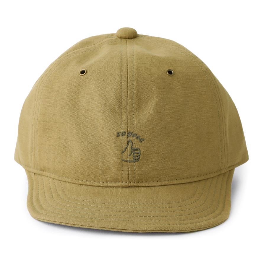 Basiquenti リップストップ ショートつば ハンドサイン 小つば 帽子