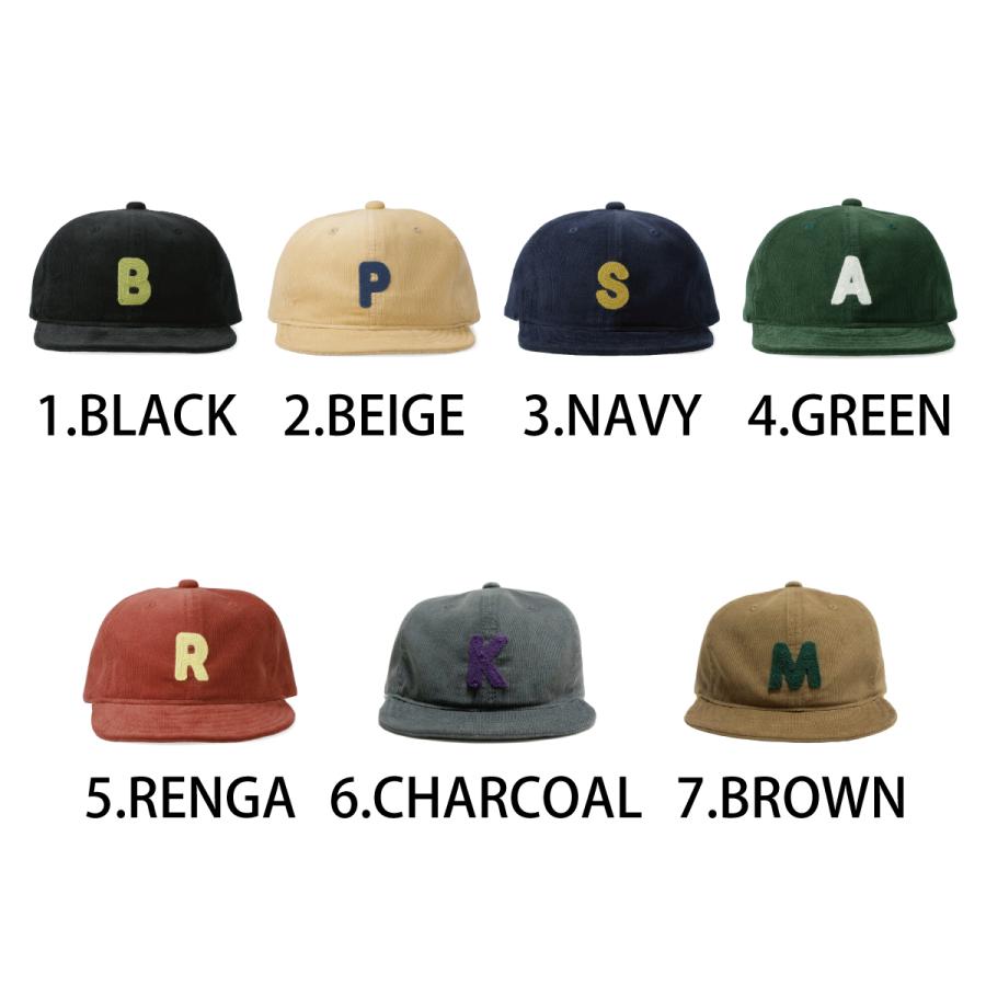 ベーシックエンチ Corduroy Short Cap 帽子 抗菌 消臭 キャップ メンズ レディース アンパイア ショートつば 秋冬 ローキャップ ショートブリム アルファベット | Basiquenti | 19