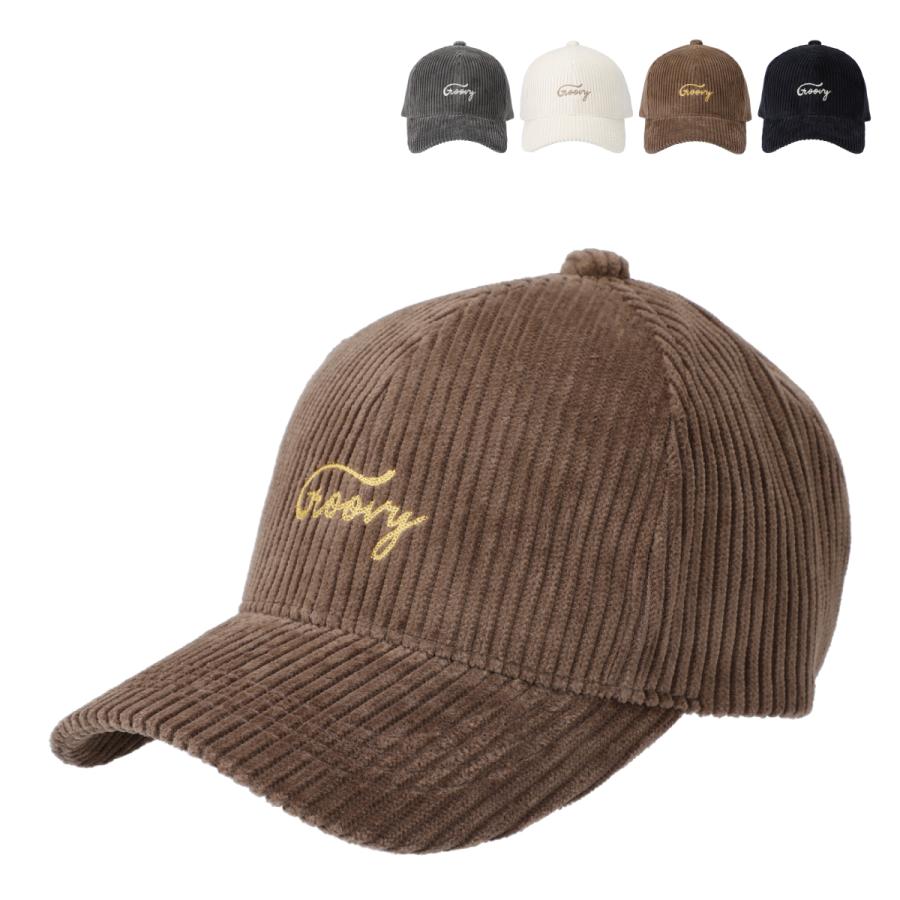 抗菌 消臭 吸水速乾 キャップ コーデュロイ 帽子 レディース メンズ フリーサイズ チェーン ステッチ ゴルフ ベーシックエンチ Chain Stitch Cap | Basiquenti