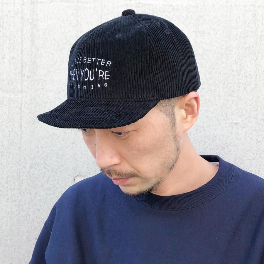 抗菌 消臭 吸水速乾 キャップ コーデュロイ 帽子 レディース メンズ フリーサイズ ショートつば ゴルフ 細文字 刺繍 ベーシックエンチ Daily Corduroy Cap | Basiquenti | 05
