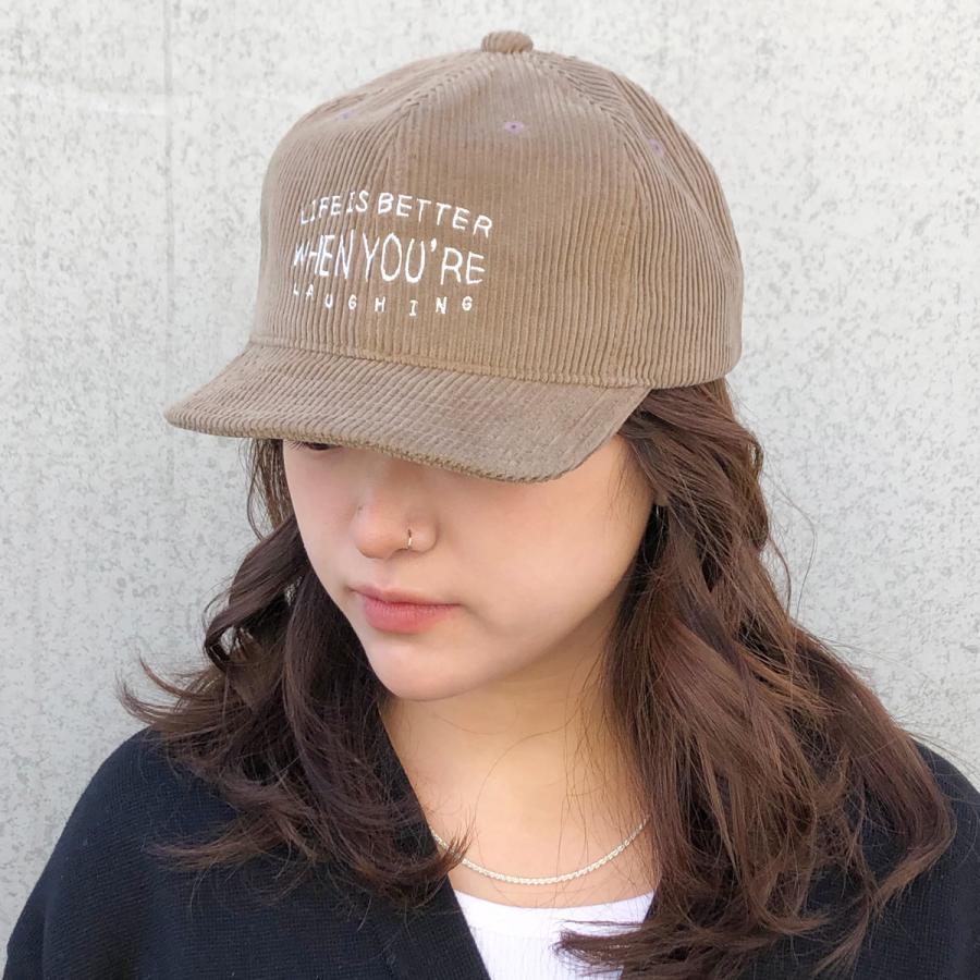 抗菌 消臭 吸水速乾 キャップ コーデュロイ 帽子 レディース メンズ フリーサイズ ショートつば ゴルフ 細文字 刺繍 ベーシックエンチ Daily Corduroy Cap | Basiquenti | 06