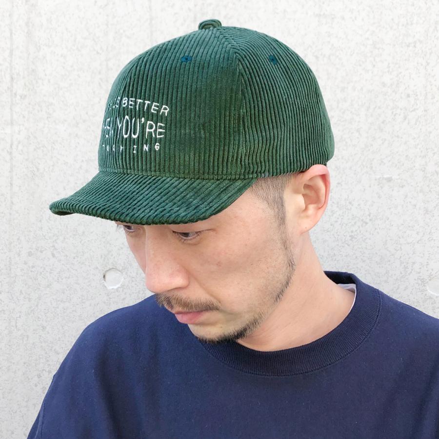 抗菌 消臭 吸水速乾 キャップ コーデュロイ 帽子 レディース メンズ フリーサイズ ショートつば ゴルフ 細文字 刺繍 ベーシックエンチ Daily Corduroy Cap | Basiquenti | 07