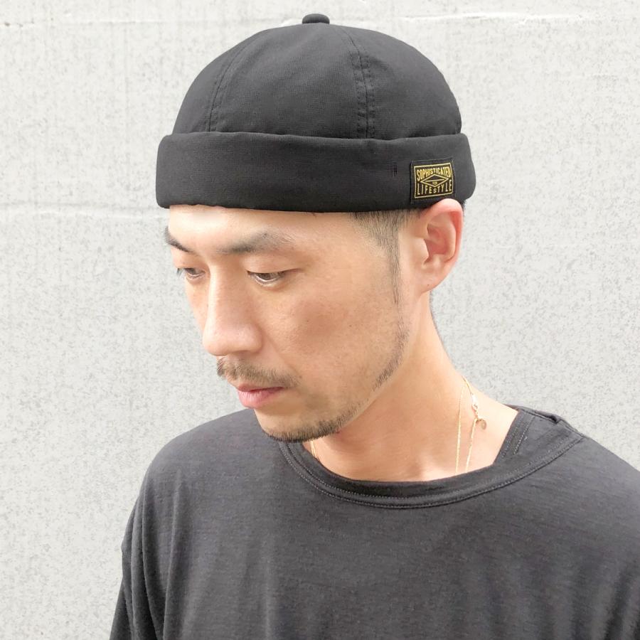 ベーシックエンチ Black Tag Fisherman Cap 帽子 洗える 抗菌 消臭 つば無しキャップ ロールワッチ メンズ レディース フリーサイズ | Basiquenti | 05