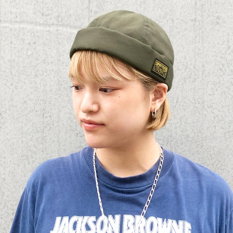 ベーシックエンチ Black Tag Fisherman Cap 帽子 洗える 抗菌 消臭 つば無しキャップ ロールワッチ メンズ レディース フリーサイズ | Basiquenti | 09