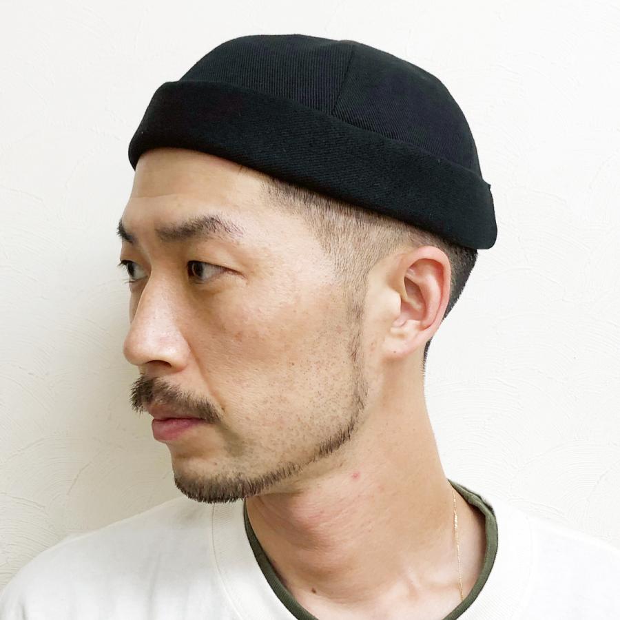 Basiquenti 浅い つば無しキャップ フィッシャーマン ヘビーツイル