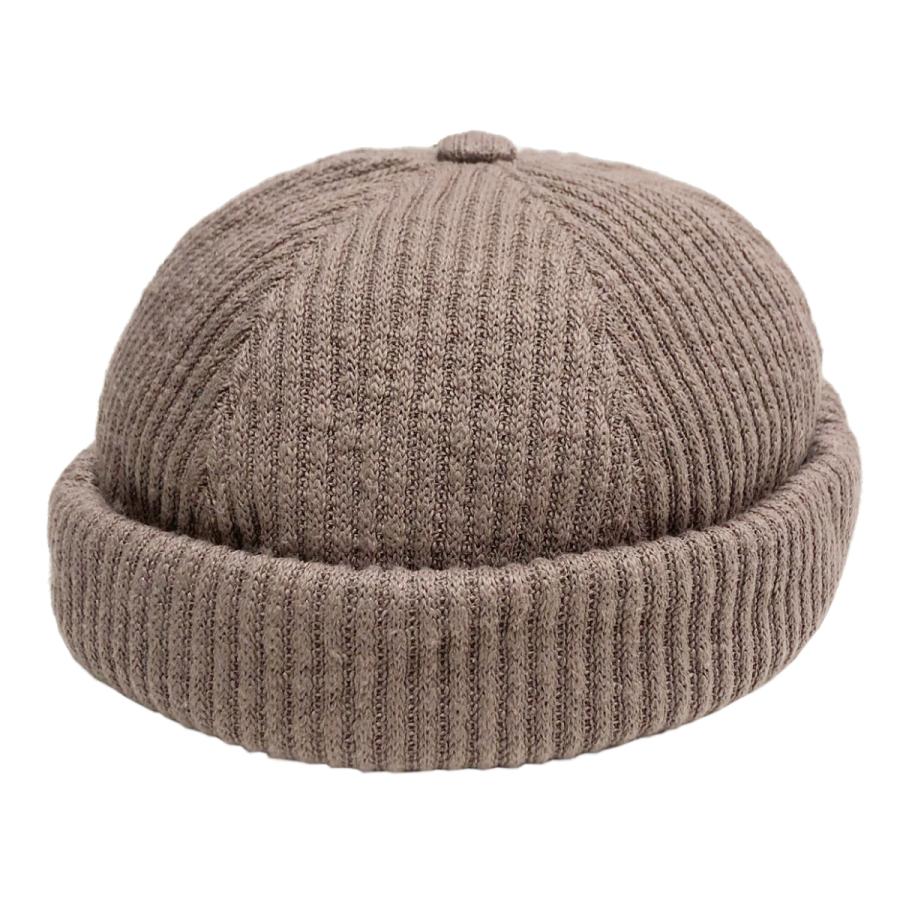 ベーシックエンチ Bokoboko Fisherman Cap 浅い つば無しキャップ フィッシャーマン ニット帽 帽子 ショートニットキャップ クルクルビーニー ロールワッチ | Basiquenti | 06