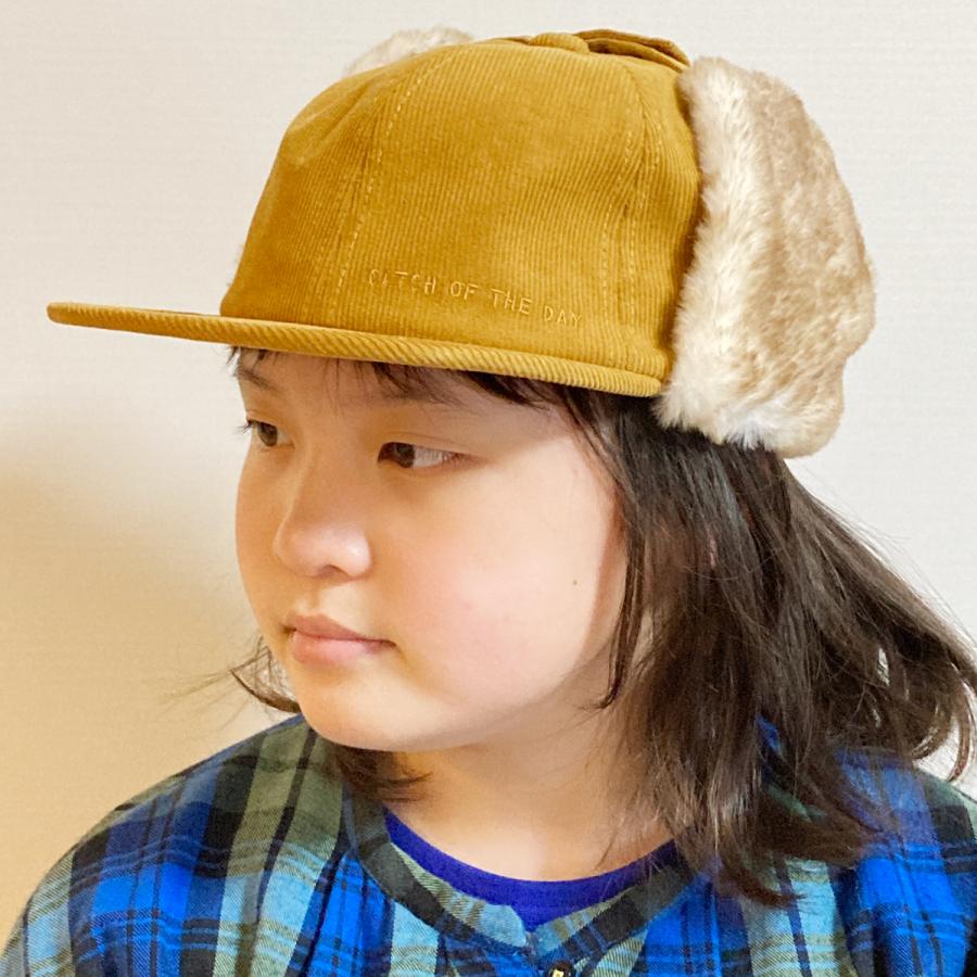 ベーシックエンチ Corduroy Flap Cap コーデュロイ フラップキャップ 帽子 パイロット 防寒 アビエイター イヤマフ キャップ 親子 キッズ メンズ レディース | Basiquenti | 16