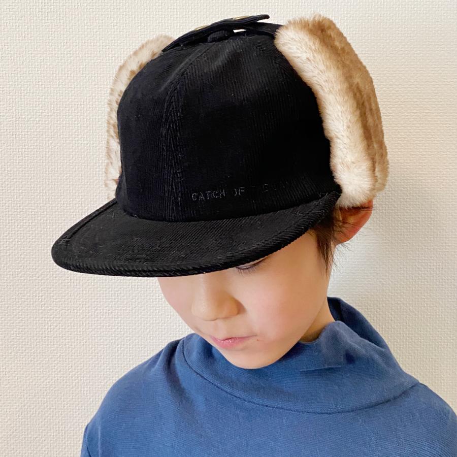 ベーシックエンチ Corduroy Flap Cap コーデュロイ フラップキャップ 帽子 パイロット 防寒 アビエイター イヤマフ キャップ 親子 キッズ メンズ レディース | Basiquenti | 10