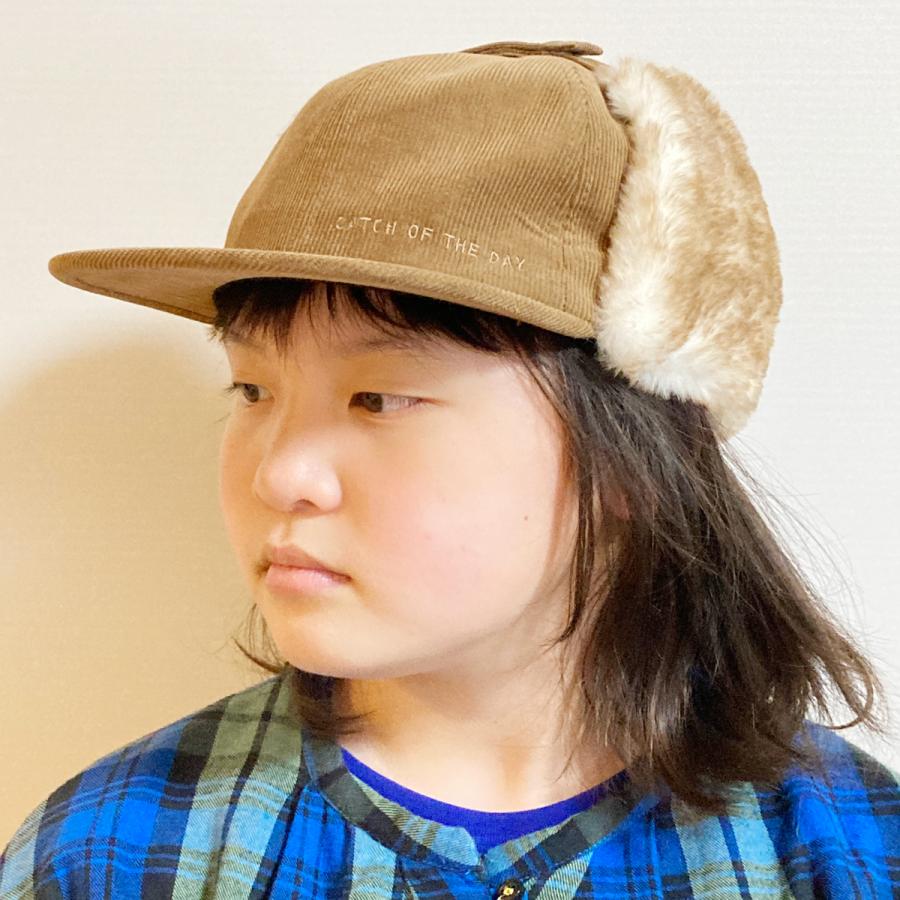 ベーシックエンチ Corduroy Flap Cap コーデュロイ フラップキャップ 帽子 パイロット 防寒 アビエイター イヤマフ キャップ 親子 キッズ メンズ レディース | Basiquenti | 12