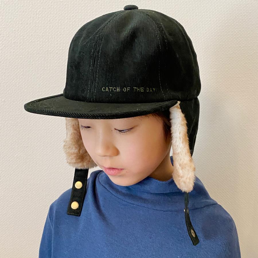 ベーシックエンチ Corduroy Flap Cap コーデュロイ フラップキャップ 帽子 パイロット 防寒 アビエイター イヤマフ キャップ 親子 キッズ メンズ レディース | Basiquenti | 14
